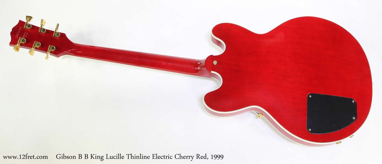 Gibson B B King Lucille Thinline Electric Cherry Red, 1999  Full Rear VIew