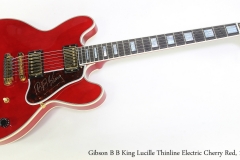 Gibson B B King Lucille Thinline Electric Cherry Red, 1999  Full Front View