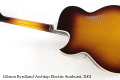 Gibson Byrdland Archtop Electric Sunburst, 2001 Full Rear View