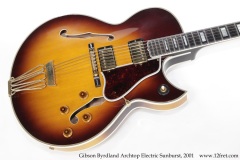 Gibson Byrdland Archtop Electric Sunburst, 2001 Top View