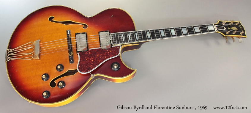 Gibson Byrdland Florentine Sunburst, 1969 full front view