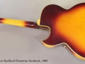 Gibson Byrdland Florentine Sunburst, 1969 full rear view