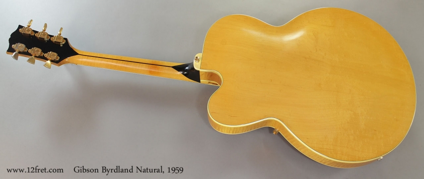 Gibson Byrdland Natural, 1959 Full Rear View