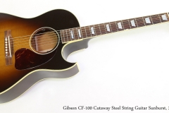 Gibson CF-100 Cutaway Steel String Guitar Sunburst, 2015  Full Front View