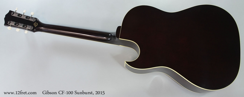 Gibson CF-100 Sunburst, 2015 Full Rear View