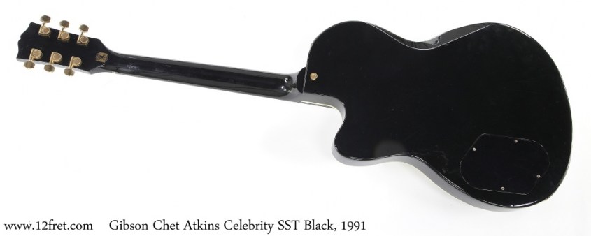 Gibson Chet Atkins Celebrity SST Black, 1991 Full Rear View