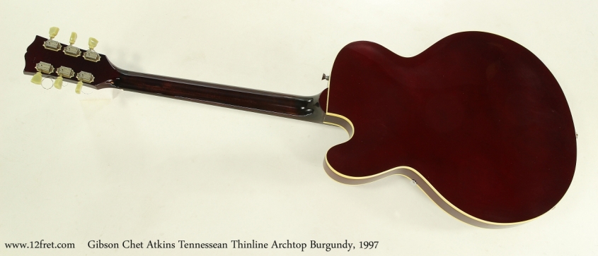 Gibson Chet Atkins Tennessean Thinline Archtop Burgundy, 1997 Full Rear View