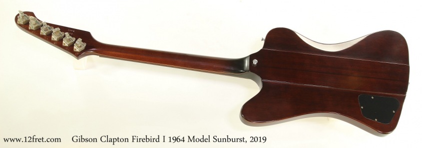 Gibson Clapton Firebird I 1964 Model Sunburst, 2019 Full Rear View