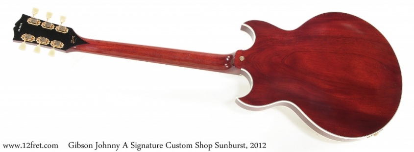 Gibson Johnny A Signature Custom Shop Sunburst, 2012 Full Rear View