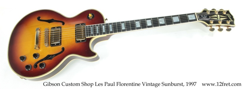Gibson Custom Shop Les Paul Florentine Vintage Sunburst, 1997 Full Front View