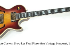 Gibson Custom Shop Les Paul Florentine Vintage Sunburst, 1997 Full Front View