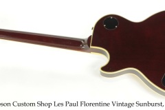 Gibson Custom Shop Les Paul Florentine Vintage Sunburst, 1997 Full Rear View