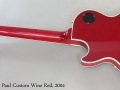 Gibson Les Paul Custom Wine Red, 2004 Full Rear View