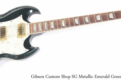 Gibson Custom Shop SG Metallic Emerald Green, 1993 Full Front View