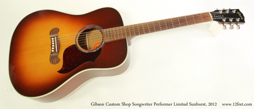 Gibson Custom Shop Songwriter Performer Limited Sunburst, 2012  Full Front VIew