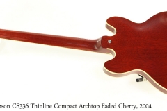 Gibson CS336 Thinline Compact Archtop Faded Cherry, 2004 Full Rear View