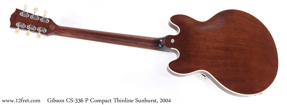 Gibson CS-336 P Compact Thinline Sunburst, 2004 Full Rear View