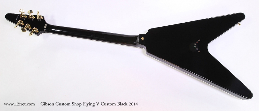 Gibson Custom Shop Flying V Custom Black 2014 Full Rear View