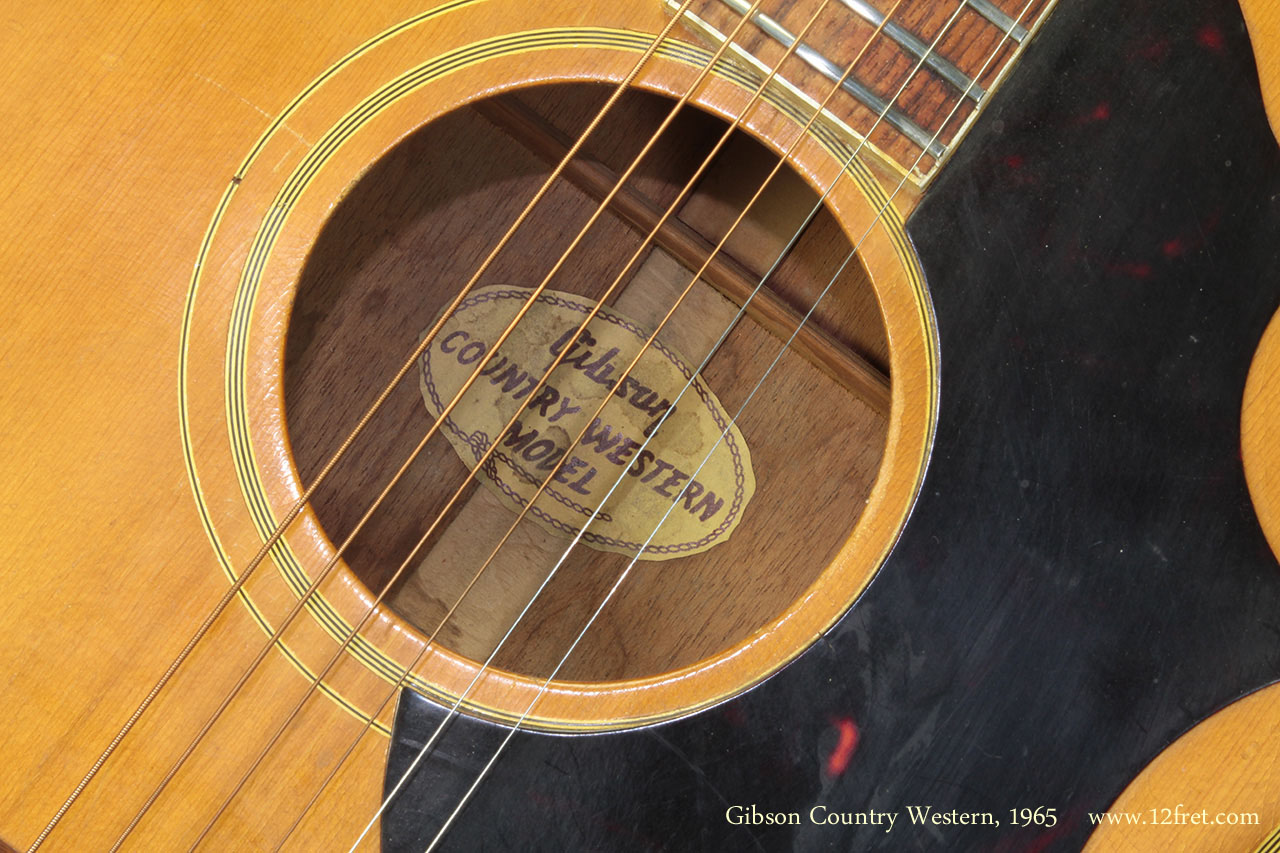 Gibson Country Western 1965 label
