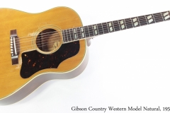 Gibson Country Western Model Slope Shoulder Dreadnought Natural, 1957 Full Front View