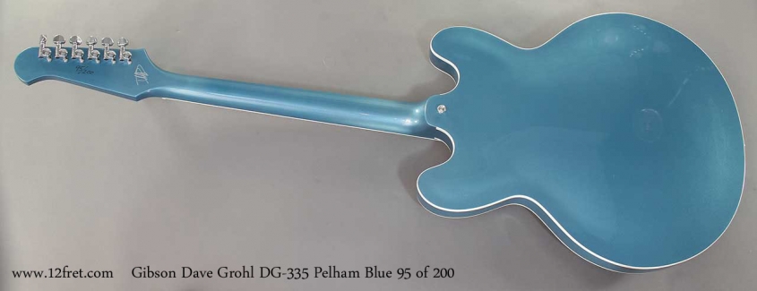 Gibson Dave Grohl DG-335 Pelham Blue full rear view