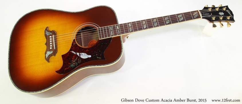 Gibson Dove Custom Acacia Amber Burst, 2015  Full Front View