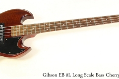Gibson EB 0L Long Scale Bass Cherry, 1972 Full Front View