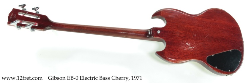 Gibson EB-0 Electric Bass Cherry, 1971 Full Rear View