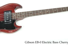 Gibson EB-0 Electric Bass Cherry, 1971 Full Front View