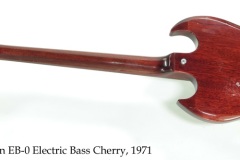 Gibson EB-0 Electric Bass Cherry, 1971 Full Rear View
