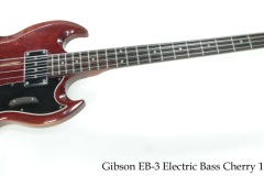 Gibson EB-3 Electric Bass Cherry 1969 Full Front View