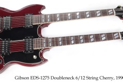 Gibson EDS-1275 Doubleneck 6/12 String Cherry, 1990 Full Front View