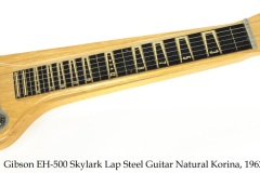 Gibson EH-500 Skylark Lap Steel Guitar Natural Korina, 1962 Full Front View