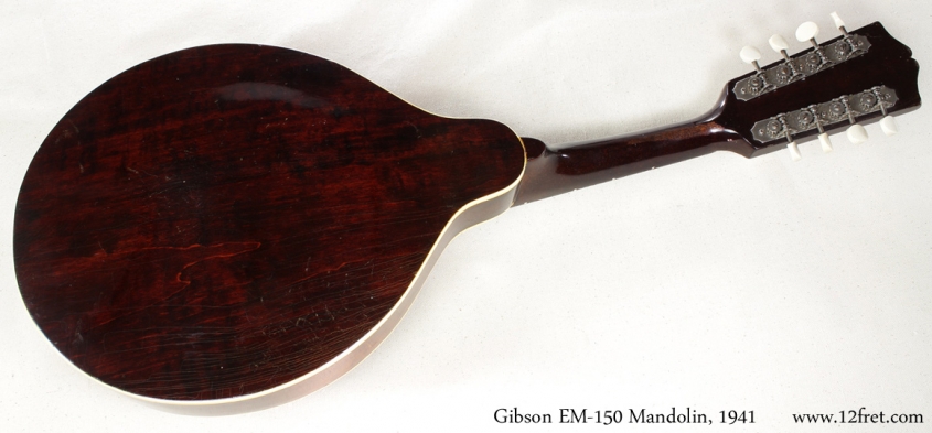 Gibson EM-150 Mandolin 1941 full rear view