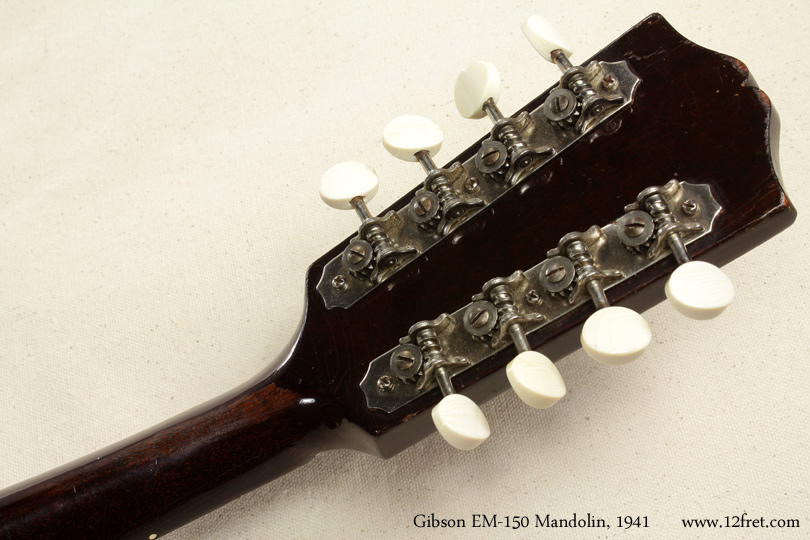 Gibson EM-150 Mandolin 1941 head rear