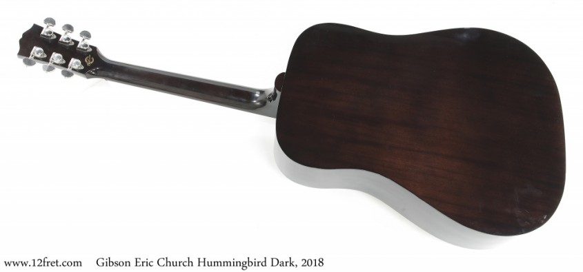 Gibson Eric Church Hummingbird Dark, 2018 Full Rear View