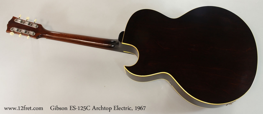 Gibson ES-125C Archtop Electric, 1967 Full Rear View
