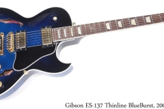 Gibson ES-137 Thinline BlueBurst, 2006 Full Front View