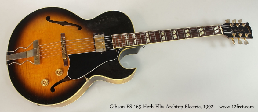 Gibson ES-165 Herb Ellis Archtop Electric, 1992 Full Front View