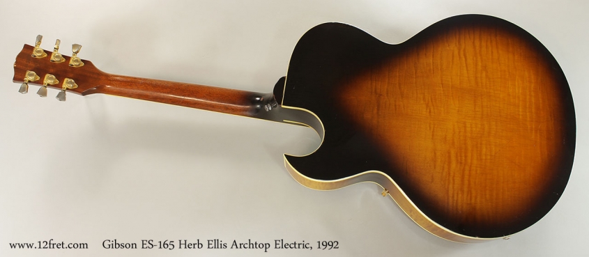 Gibson ES-165 Herb Ellis Archtop Electric, 1992 Full Rear View