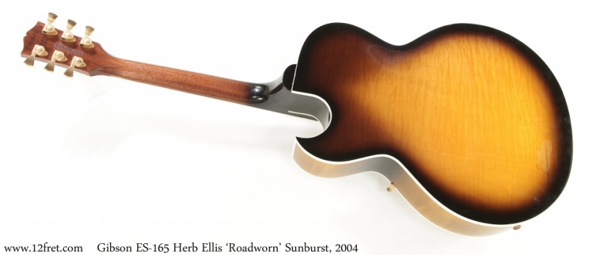 Gibson ES-165 Herb Ellis 'Roadworn' Sunburst, 2004 Full Rear View