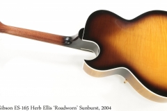 Gibson ES-165 Herb Ellis 'Roadworn' Sunburst, 2004 Full Rear View