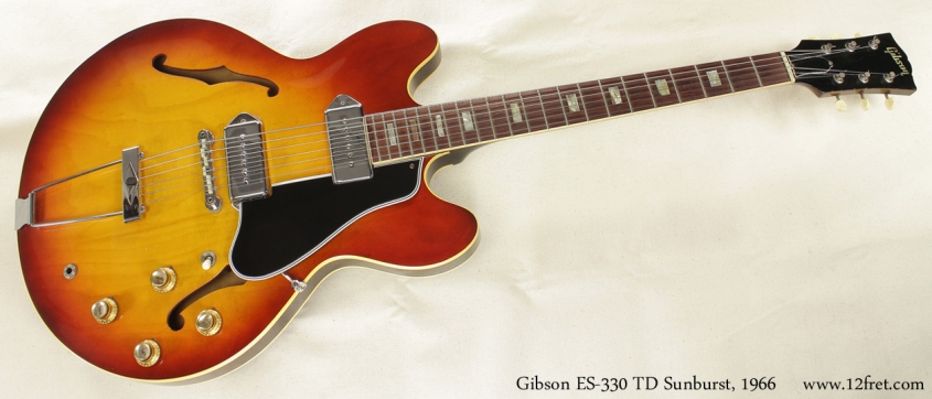 Gibson ES-330TD Sunburst 1966 full front view