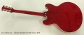 Gibson Memphis ES-335 Cherry, 2015 Full Rear View