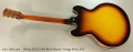 Gibson ES-335 1963 Block Reissue, Vintage Burst, 2013 Full Rear View