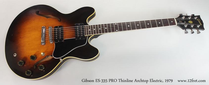 Gibson ES-335 PRO Thinline Archtop Electric, 1979 Full Front View