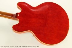 Gibson ES-335 TDC Dot Neck Thinline Cherry, 1961  Back View