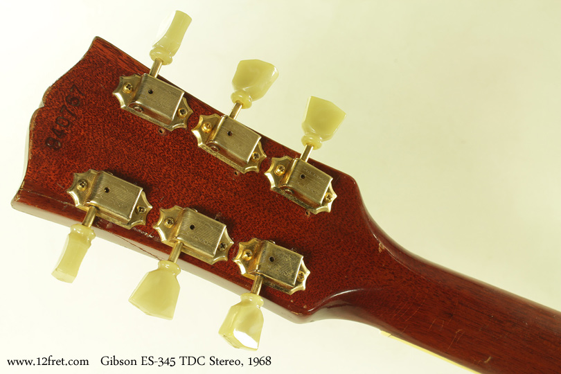 Gibson ES-345 TDC Stereo 1968 head rear