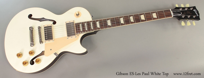 Gibson ES-Les Paul White Top Full Front VIew