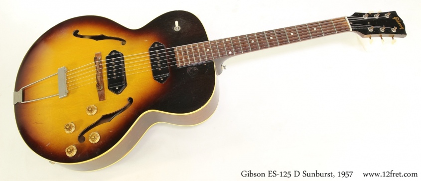 Gibson ES-125 D Sunburst, 1957  Full Front View